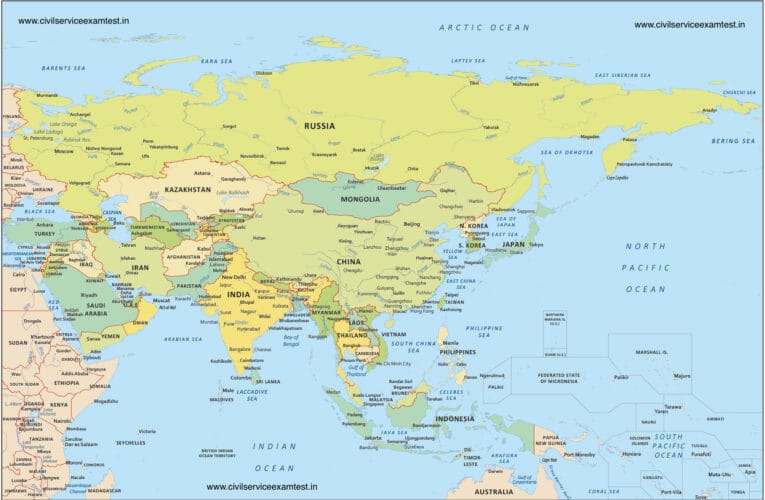 Asia Continental Maps