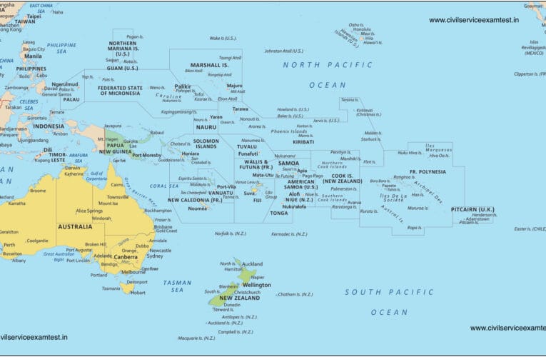 Oceania Continental Maps