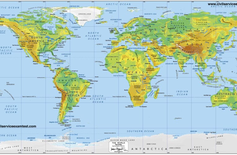 World Physical Maps